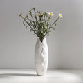 Modern Minimalist White Hemp Rope Ceramic Vase