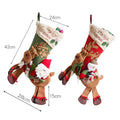 Christmas Stockings Socks Santa Snowman Hanging Xmas Tree Ornaments